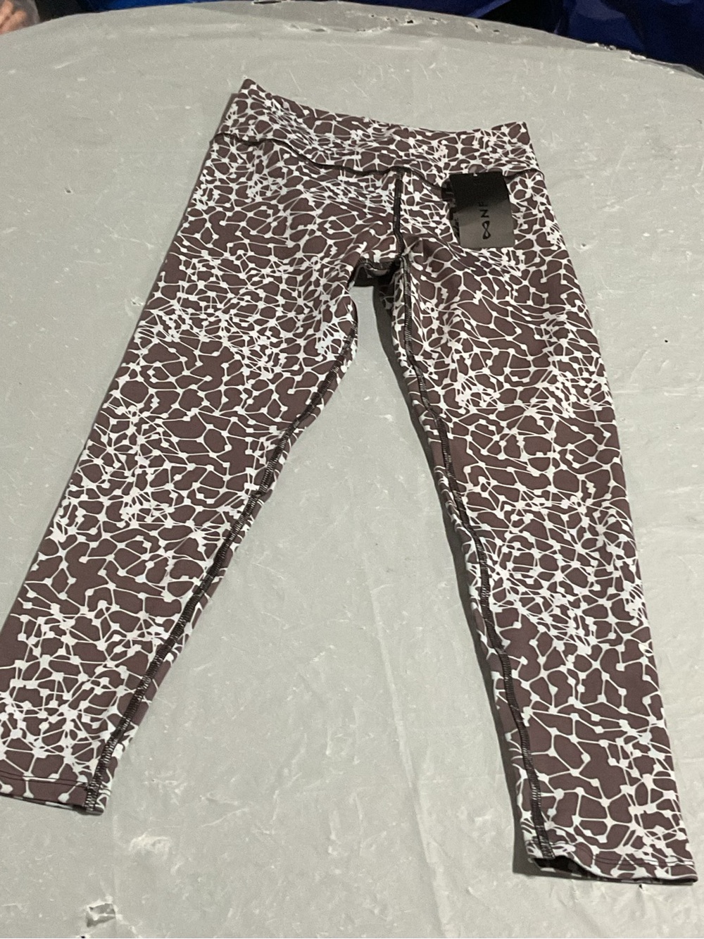 Animal Print High-Rise Leggings - Brown & White
